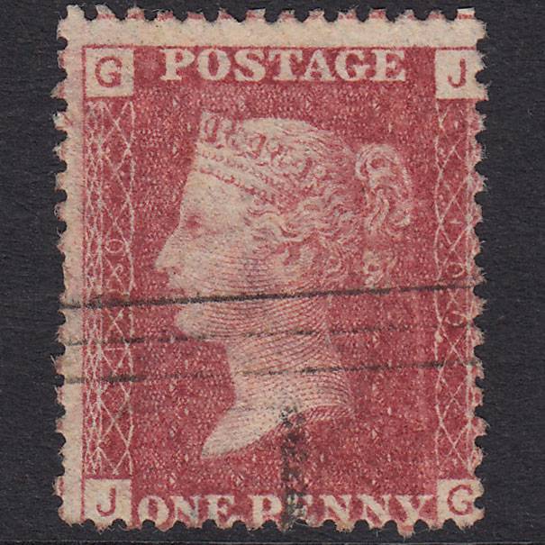 GB QV 1864 1d Lake-Red Plate 100 SG44-G1(2) JG GU Aberdeen 1
