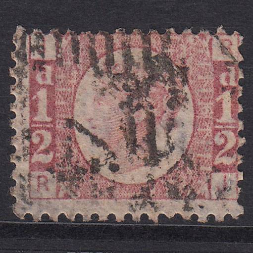 GB QV 1870 1/2d Rose Plate 6 SG49-G4 RJ GU