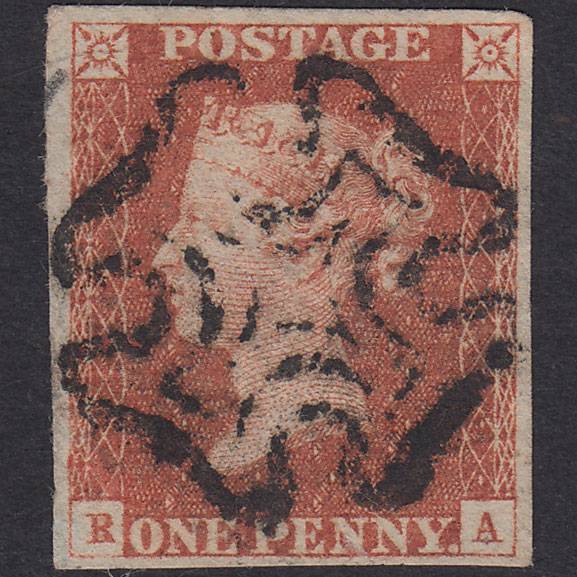 GB QV 1841 1d Plate 31 SG8-B1(1) RA GU 4M Full MX P to R Conversion