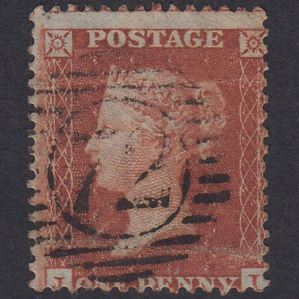GB QV 1855 1d Red-Brown Plate 203 SG22-C2(1) JI PU London D&S 72