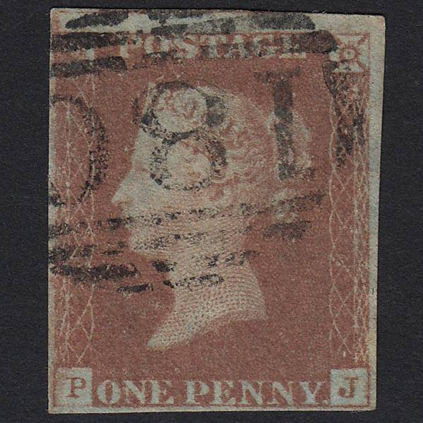GB QV 1841 1d Red-brown (Plate 61) SG8-B1(1) PJ FU Chester 180