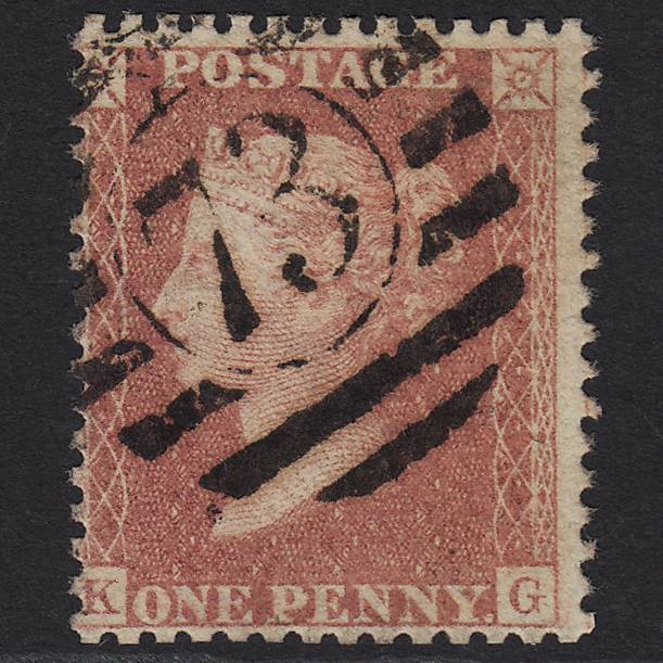 GB QV 1857 1d Rose-red (Plate 36) SG40-C10(1) GU London D&S 73