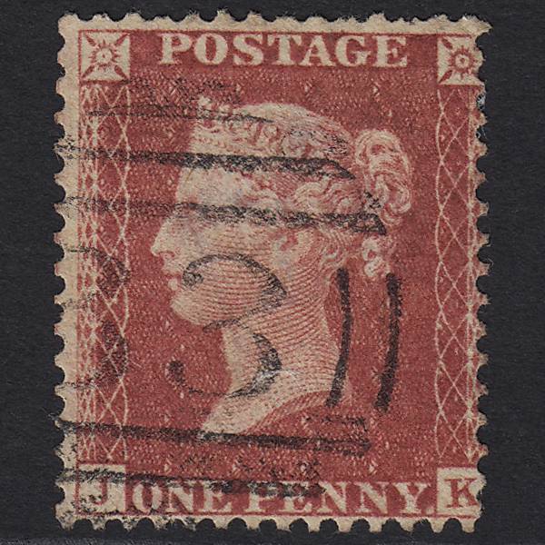 GB QV 1857 1d Rose-red (Plate 67) SG40-C10(1) JK GU