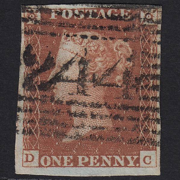 GB QV 1841 1d Red-brown (Plate 64) SG8-B1(1) DC VFU Melrose 244 4M Imperf