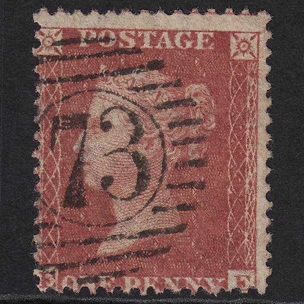 GB QV 1857 1d Rose-red (Plate 56) SG40-C10(1) EE VFU London D&S 73