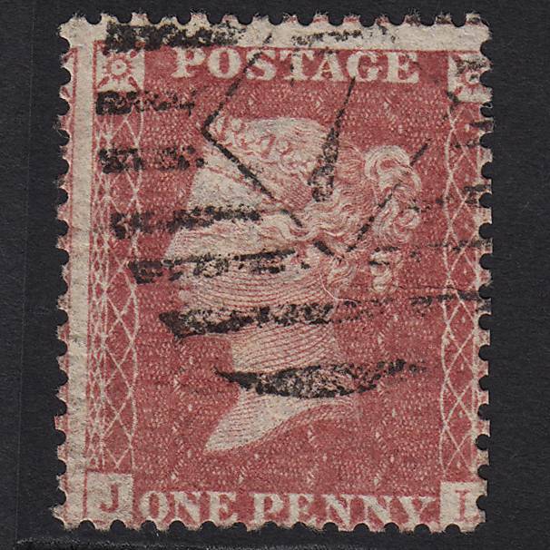 GB QV 1857 1d (Plate 56) SG40-C10(1) JL GU London IS 7 Missing Imprimatur
