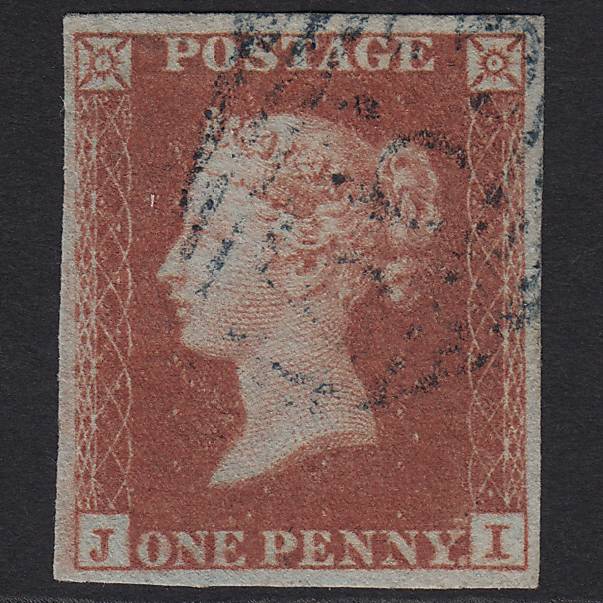 GB QV 1841 1d (Plate 171) SG8-B2(1) JI FU Tredegar 563 Blue Cancel 4M