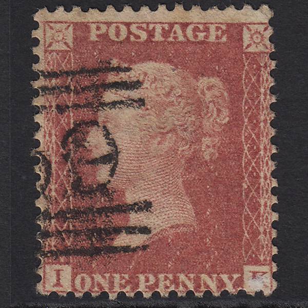 GB QV 1857 1d Rose-red (Plate 55) SG40-C10(1) IK GU Scotland