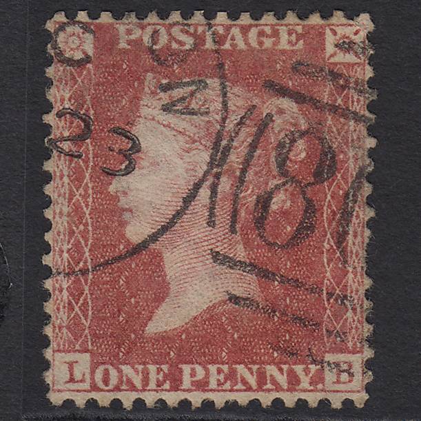 GB QV 1857 1d Rose-red (Plate 52) SG40-C10(1) LB FU
