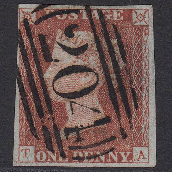 GB QV 1841 1d Pl 41 SG8-B1(1) Constant Variety TA VFU 4M Cirencester 204