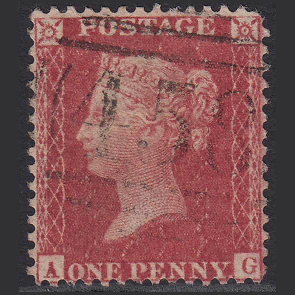 GB QV 1857 1d (Plate 27) SG40-C10(1) AG GU Missing Imprimatur Lincoln 458
