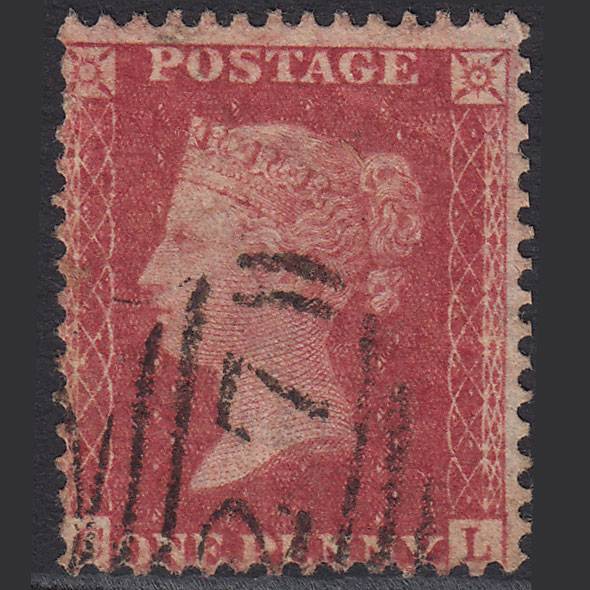 GB QV 1857 1d Rose-red (Plate 60) SG40-C10(1) CL GU