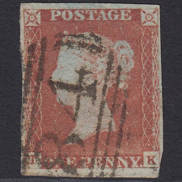 GB QV 1841 1d Red-brown (Plate 70) SG8-B1(1) TK GU nr 4M Canterbury 84