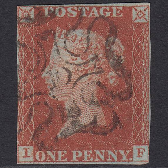 GB QV 1841 1d (Plate 34) SG8-B1(1) IF FU nr 4 Margins London No.10 in MX