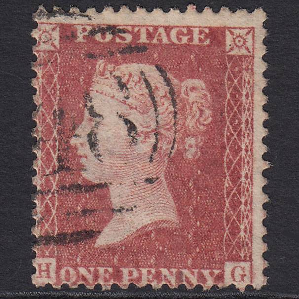 GB QV 1857 1d Rose-red (Plate 66) SG40-C10(1) HG FU