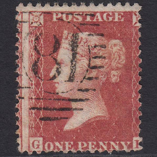 GB QV 1857 1d Pl 37 SG40-C10(1) GK FU Missing Imprimatur London D&S 81