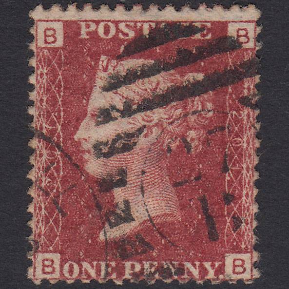 GB QV 1864 1d Lake-red (Plate 201) SG44-G1(2) BB FU London D&S 27b