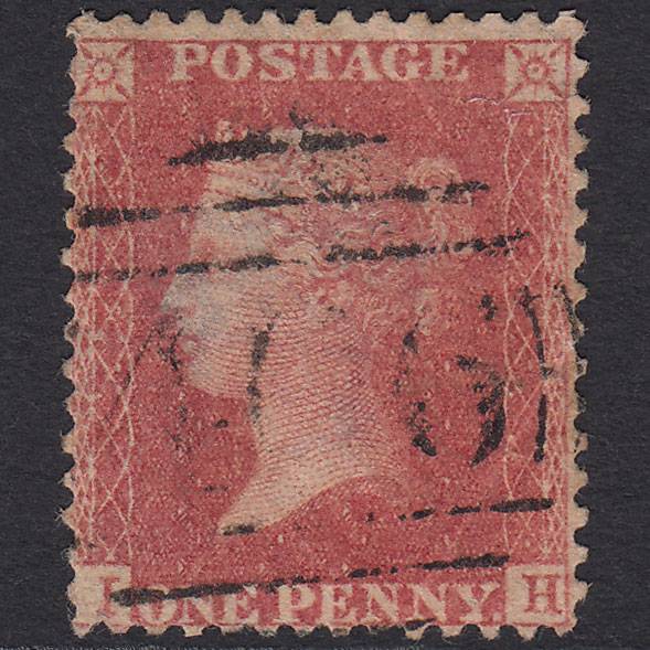 GB QV 1857 1d Rose-red (Plate 48) SG40-C10(1) IH GU Liverpool 466
