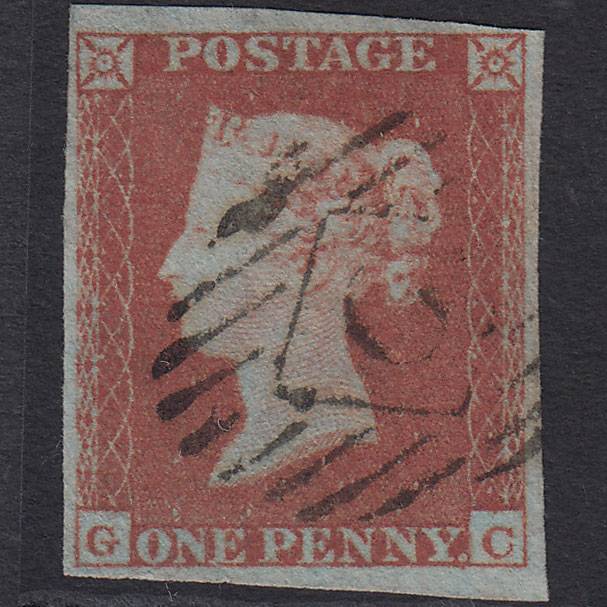 GB QV 1841 1d Red-brown (Plate 161) SG8-B2(1) GC VFU 4M London IS Cancel