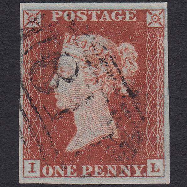 GB QV 1841 1d Red-brown (Plate 47) SG8-B1(1) IL VFU 4 Margins