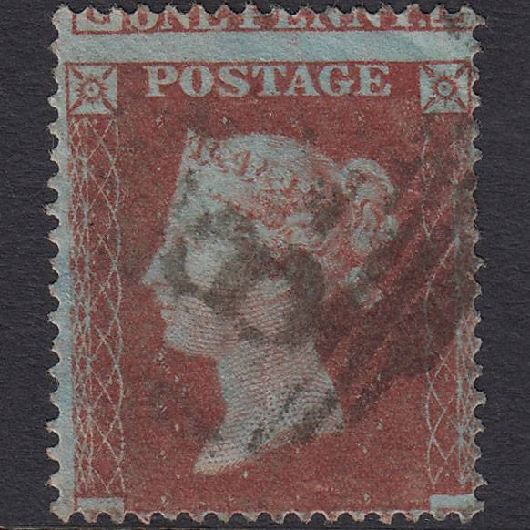 GB QV 1854 1d (Plate 181) SG17-C1(1) HE GU Canterbury 84 Large Misperf