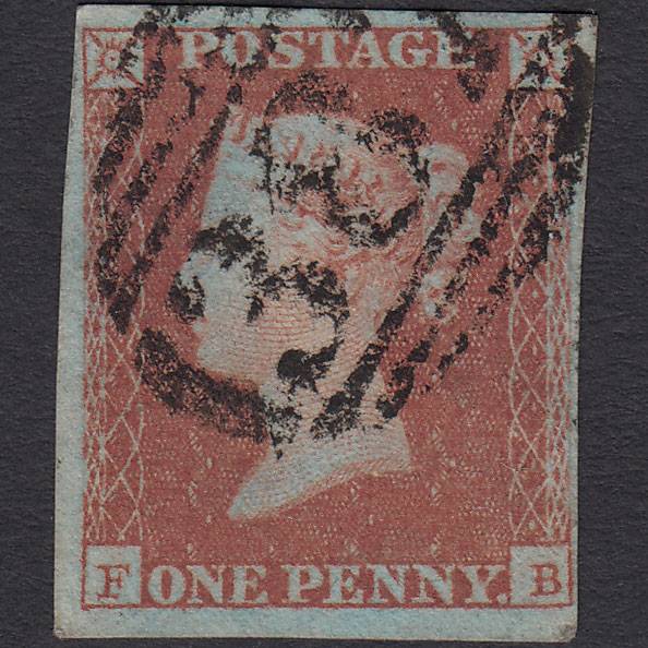 GB QV 1841 1d Red-brown (Plate 94) SG8-B1(1) FB FU 4M Huddersfield 387
