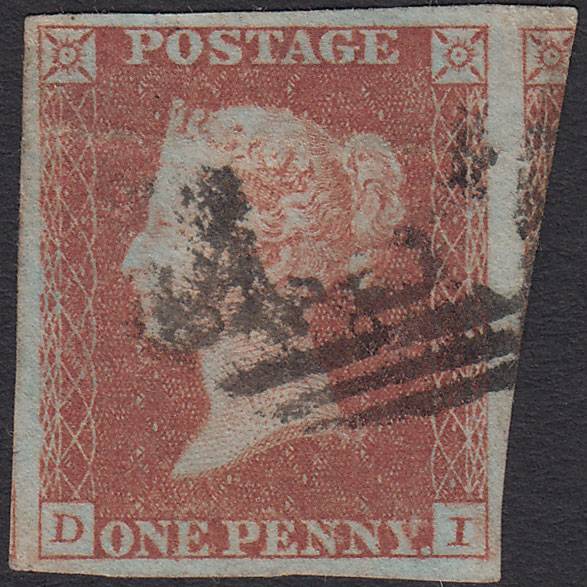 GB QV 1841 1d Red-brown (Plate 98) SG8-B1(1) DI GU 4 Good Margins