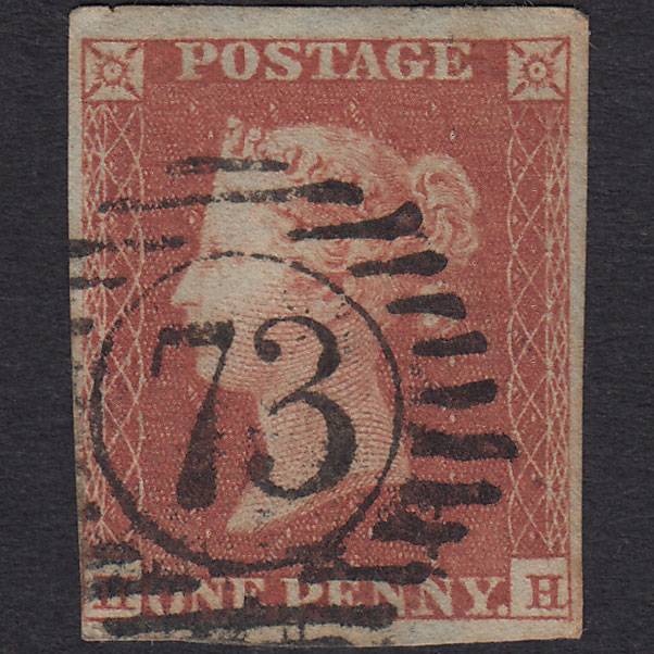 GB QV 1841 1d Red-brown (Plate 168) SG8-B2(1) HH GU nr 4M London D&S 73