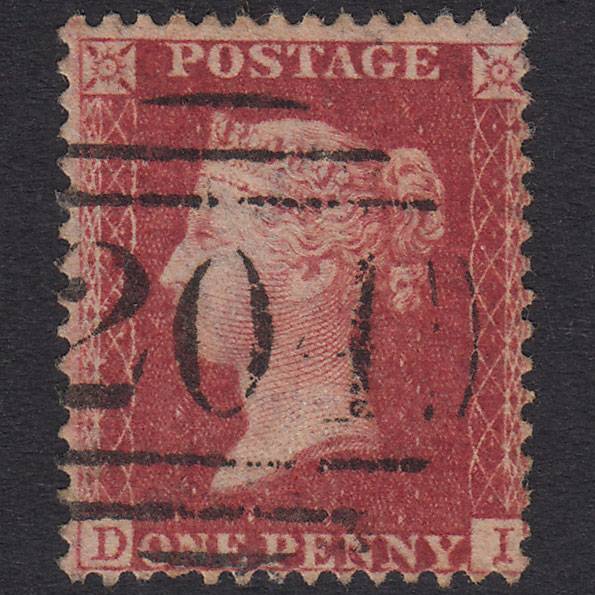 GB QV 1857 1d Plate 59 SG41-C10(2) Constant Variety DI FU Cirencester 204