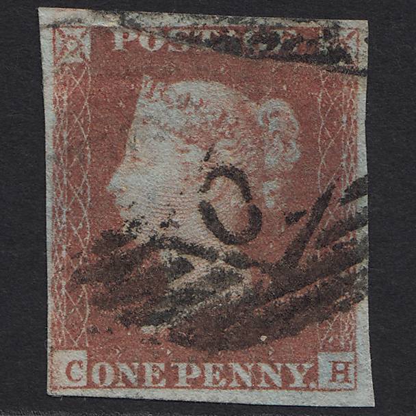 GB QV 1841 1d Red-brown (Plate 86) SG8-B1(1) CH GU 4 Margins