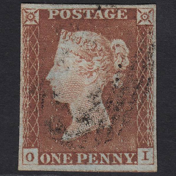 GB QV 1841 1d Red-brown Pl 69 SG8-B1(1) OI VFU Light Cancel 4M Imperf