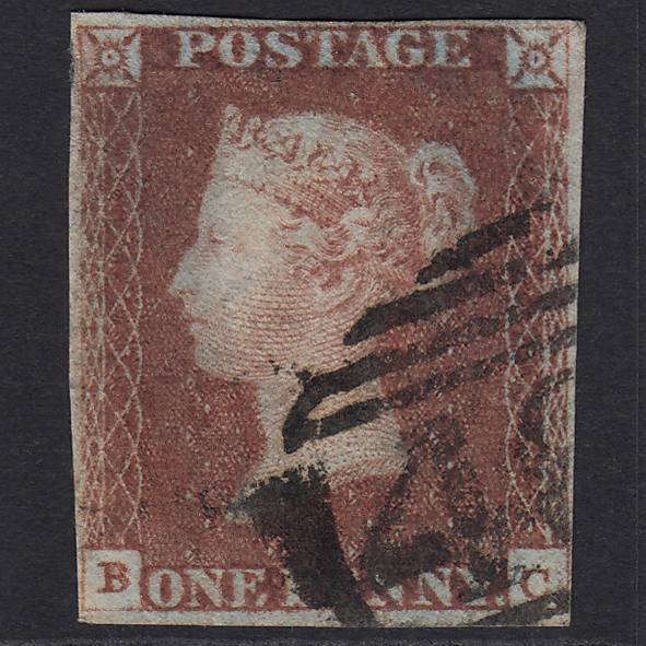 GB QV 1841 1d Red-brown (Plate 69) SG8-B1(1) BC GU 4 Margins
