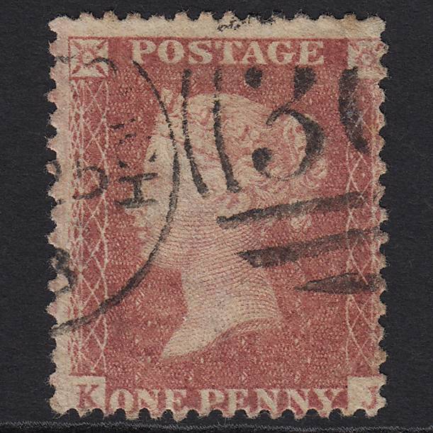 GB QV 1857 1d Rose-red (Plate 27) SG40-C10(1) KJ GU