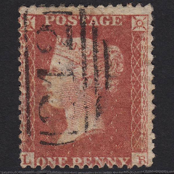 GB QV 1857 1d Rose-red (Plate 60) SG40-C10(1) LB GU Derby 242 Misperf