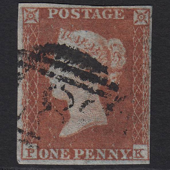 GB QV 1841 1d Red-brown (Plate 103) SG8-B1(1) PK FU 4 Margins
