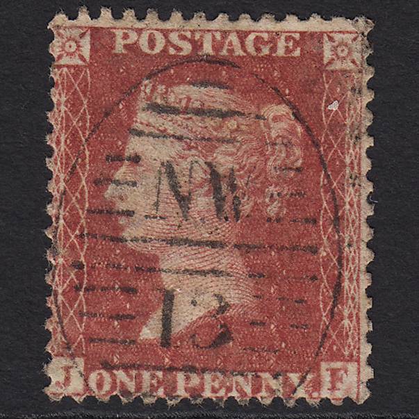 GB QV 1857 1d Rose-red (Plate 60) SG40-C10(1) JF GU London D&S NW13