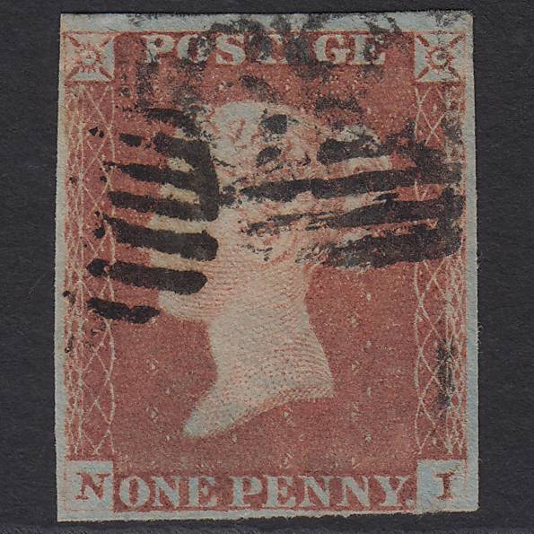 GB QV 1841 1d Red-brown (Plate 78) SG8-B1(1) NI GU 4 Margins