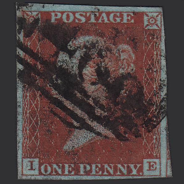 GB QV 1841 1d Very Blued (Plate 49) SG8a-B1(2) IE GU 4M Liverpool 466