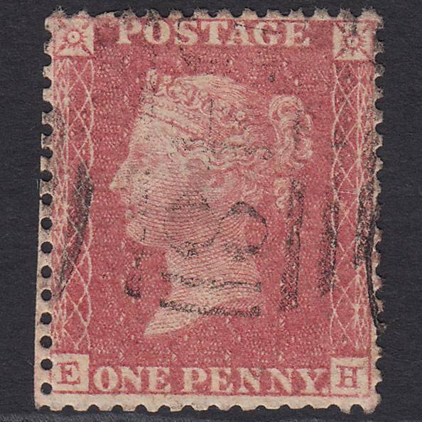 GB QV 1857 1d Rose-red (Plate 66) SG40-C10(1) EH GU Tunstall 548