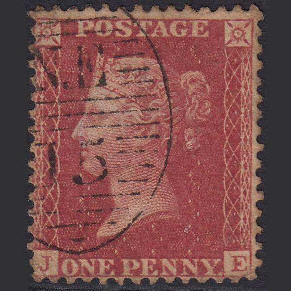 GB QV 1857 1d Pl 62 SG40-C10(1) Constant Variety JE GU London D&S NE15