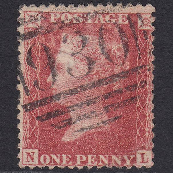 GB QV 1857 1d Rose-red (Plate 55) SG40-C10(1) NL GU York 930