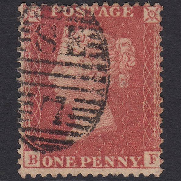 GB QV 1857 1d Rose-red (Plate 27) SG40-C10(1) BF GU London D&S SE7