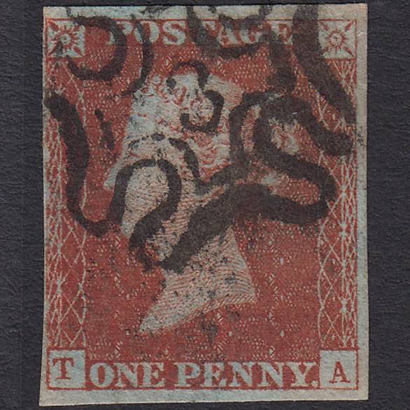 GB QV 1841 1d Red-brown (Plate 35) SG8-B1(1) TA FU No.3 in MX