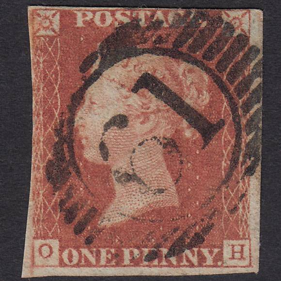 GB QV 1841 1d Red-brown (Plate 77) SG8-B1(1) OH GU nr 4M London D&S 61