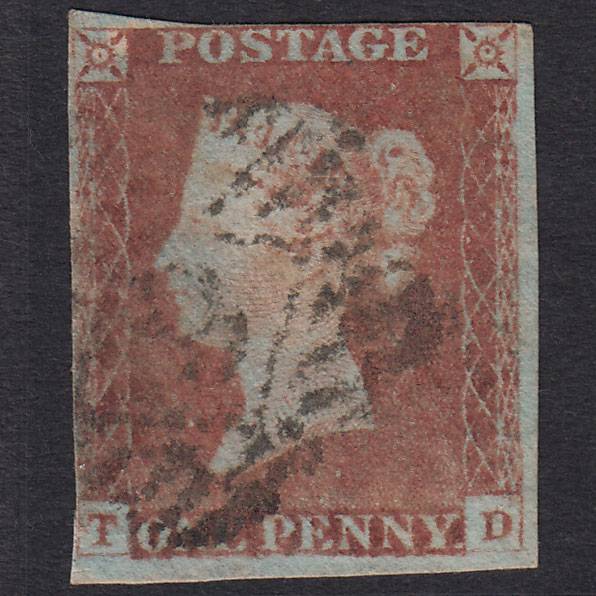 GB QV 1841 1d Pl 83 SG8-B1(1) TD GU Missing Imprimatur London IS Cancel