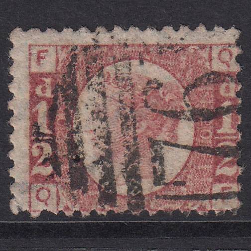GB QV 1870 1/2d Rose-Red Plate 20 SG48-G4 QF GU Sunderland 761