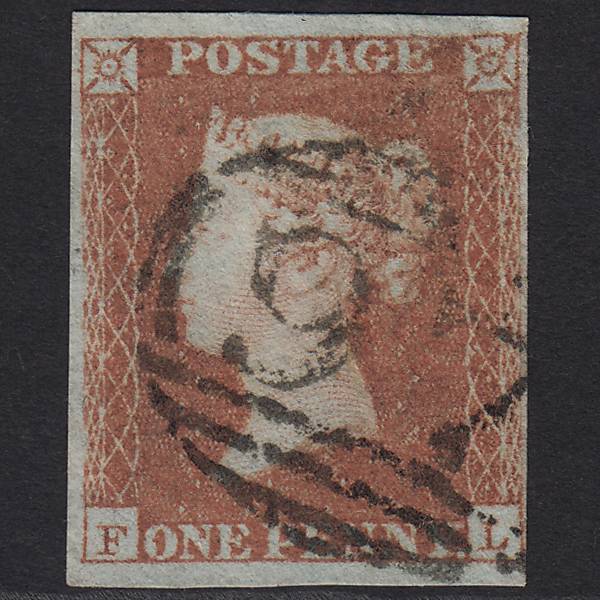GB QV 1841 1d (Plate 98) SG8-B1(1) FL GU 4 Margins Bury ST Edmunds 97