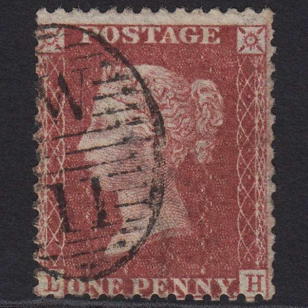 GB QV 1857 1d Rose-red (Plate 27) SG40-C10(1) LH GU London D&S W11