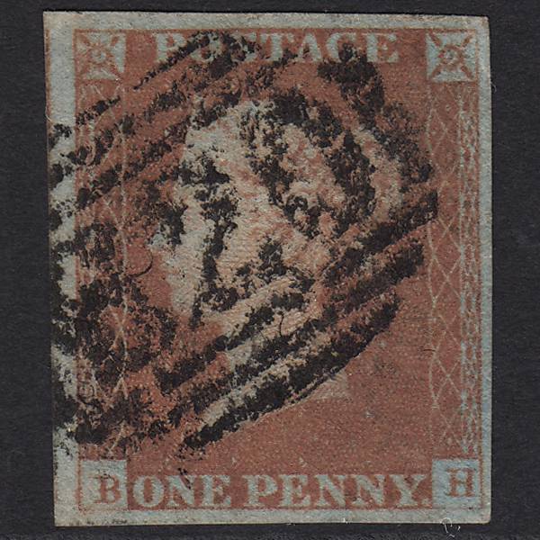 GB QV 1841 1d Pl 76 SG8-B1(1) BH GU Missing Imprimatur 4M Plymouth 620