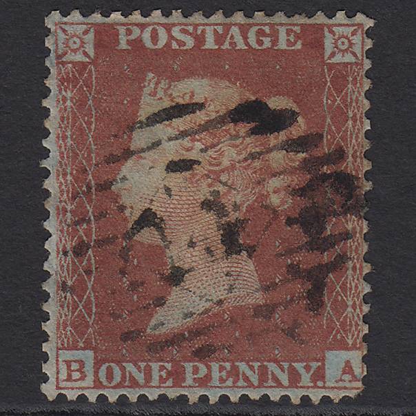 GB QV 1854 1d (Plate 181) SG17-C1(1) BA GU Missing Imprimatur London IS 14